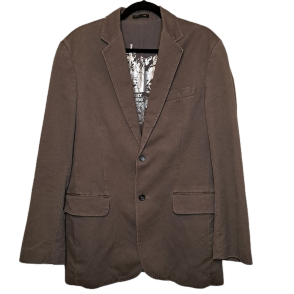 EXPRESS - Mens Casual Blazer - 100% Cotton - Y2K - Size Medium - Inner Logo